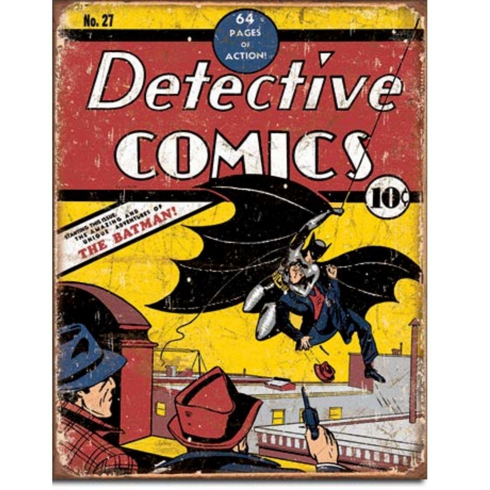 Batman Tin Sign - "Retro Comic Book" USA Made